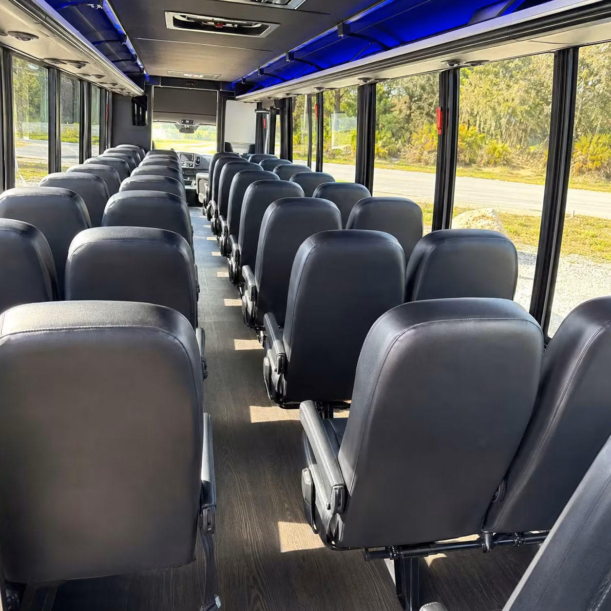 25 passenger minibus interior