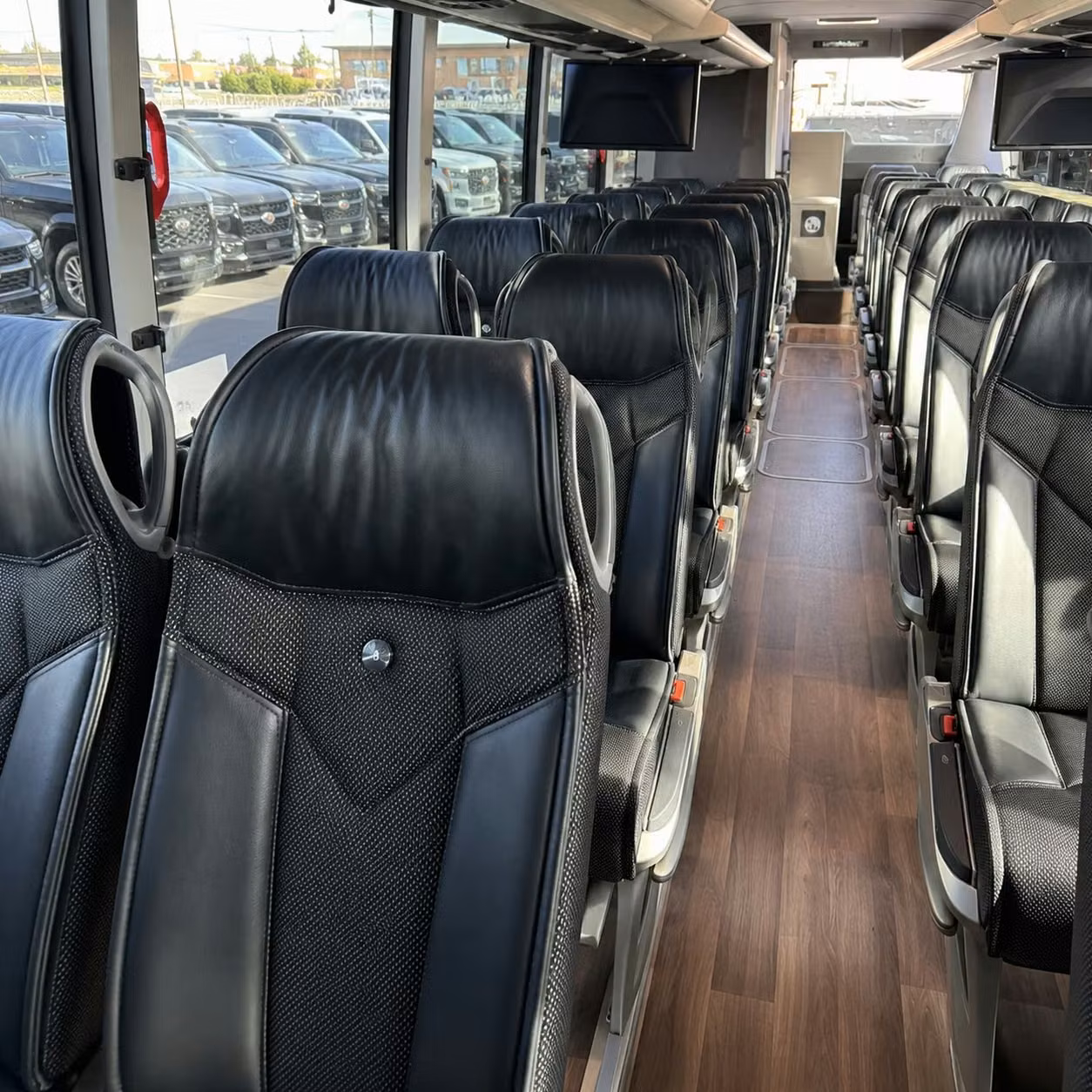 augusta charter bus rental interior